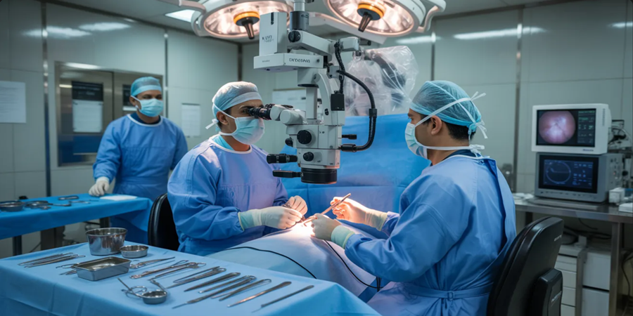 Cirurgia de catarata é procedimento seguro quando protocolos de esterilização e biossegurança são rigorosamente seguidos.