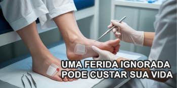 O que acontece quando o diabético ignora uma ferida no pé